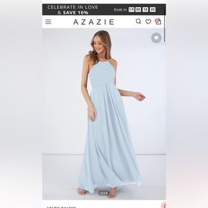 Azazie Ginger Bridesmaid dress mist color